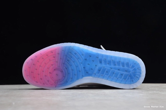 CK6637-104 Racer Air Blue Jordan 1 Zoom High White Retro 0726
